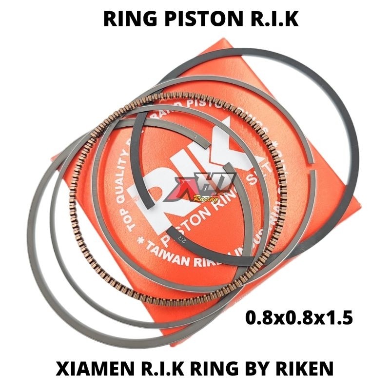 Piston Ring Rik 54 54.5 55 55.25 57 58 58.5 59 60 61 62 63 64 65 66 67 68 69 70 71 72 mm Thickness 0.8X0.8X1.5 mm by Riken Original Ready Harga 131,999 rupiah*Gratis Ongkir