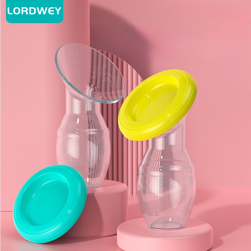 LORDWEY New Baby Feeding Manual Breast Pump Partner Breast Collector Automatic Correction Breast Milk Silicone Pumps Maternity Products ราคา 112 บาท*ส่งฟรี