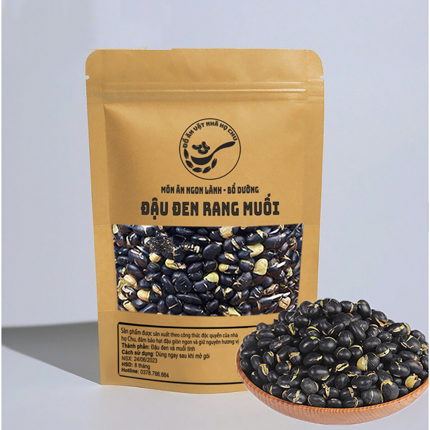 Đậu Đen Xanh Lòng Rang Muối Organic Ăn Liền Túi 500gr - Ăn Vặt 492