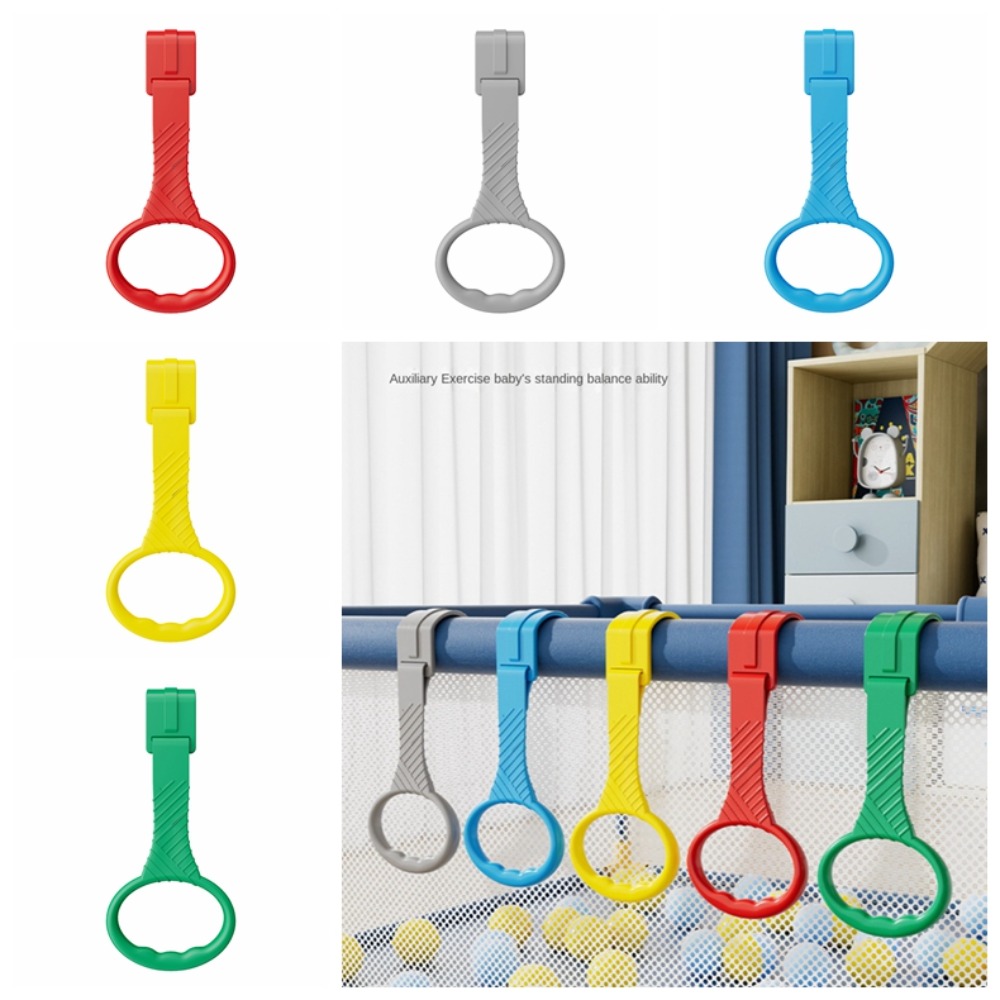 IPIE2 Học đứng Vòng kéo cho bé Vòng cho nhà trẻ Dụng cụ huấn luyện Vòng kéo lên cũi cho bé Học cách đứng lên Đầy màu sắc Vòng kéo tay cho bé Đi bộ trẻ em