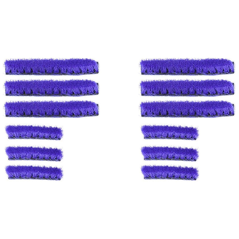 12Pcs Replacement Soft Plush Strips for V7V8V10V11 Series Vacuum Cleaner Soft Roller Replacement Accessories