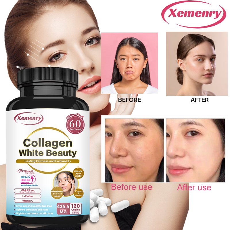 สูตรคอลลาเจนซุปเปอร์ 3-in-1: คอลลาเจนเปปไทด์จากทะเล, กลูตาไธโอน, แอล-ไทโรซีน ราคา 140 บาท*ส่งฟรี