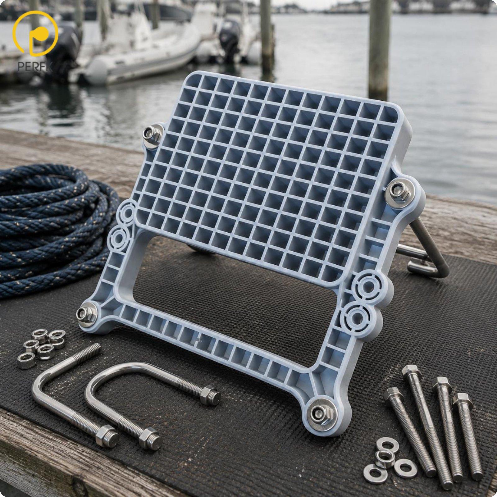 Grid Pattern Transom Motor Bracket Marine Engine Mount for Inflatable Boat Sturdy Fishing Accessory ราคา 31,351 บาท*ส่งฟรี