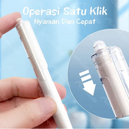 Aimilo Ballpoint Hitam Gel Mix Pastel Color