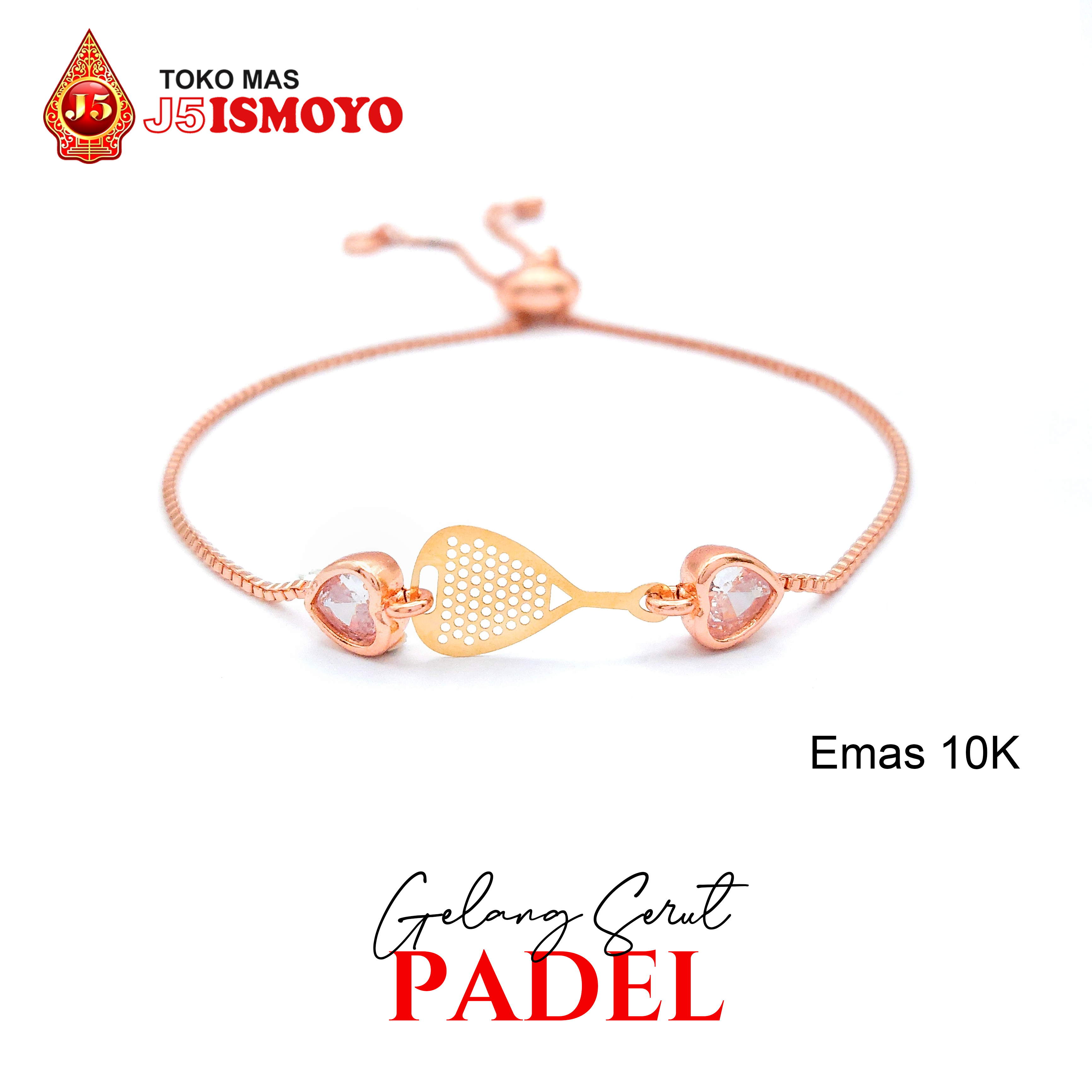 Padel J5 Ismoyo Genuine Gold Combination Drawstring Bracelet Harga 261,000 rupiah*Gratis Ongkir