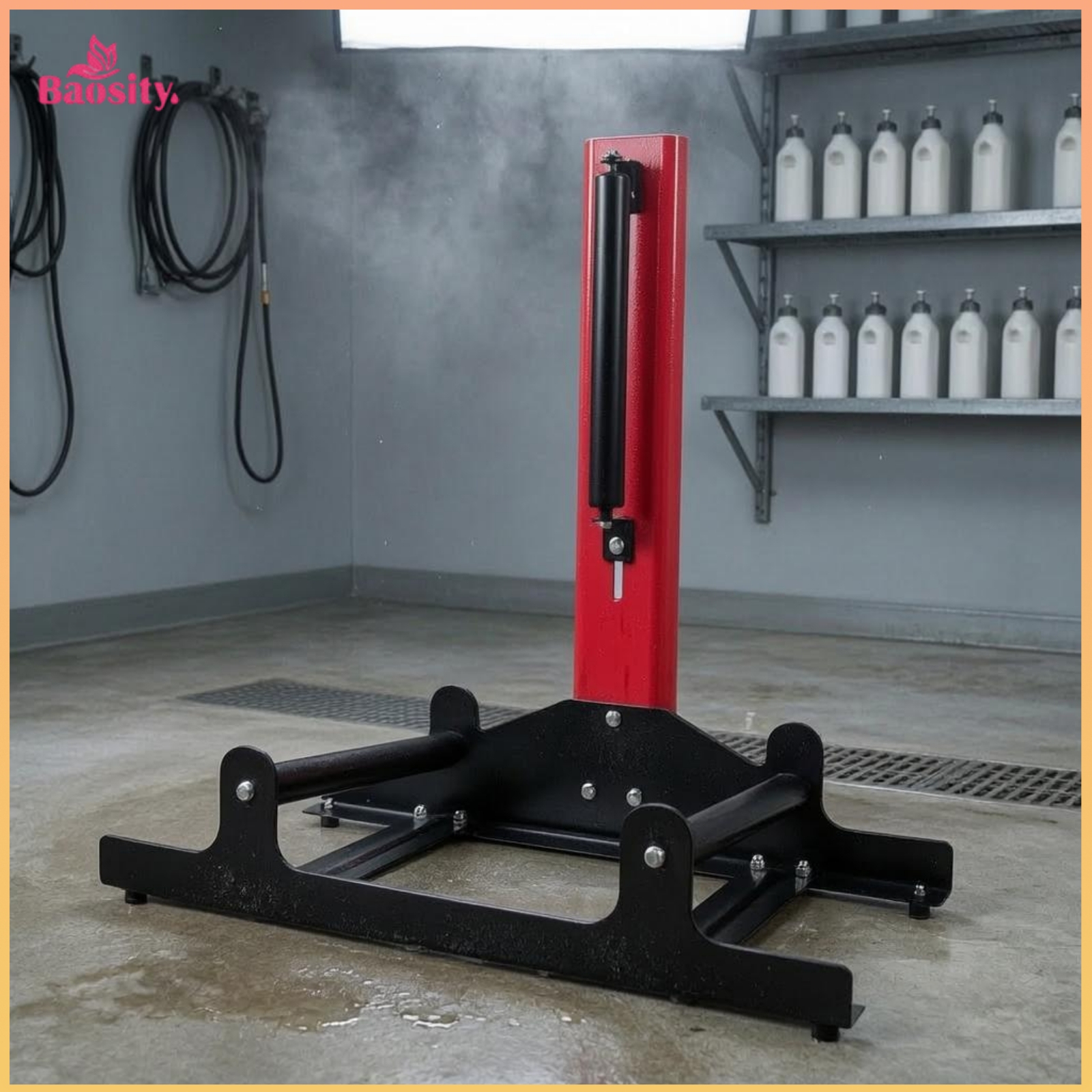 Baosity Slimline Wheel Cleaning Rack Metal Base Tire Cleaning Rack 9-39 Inch Tires Wheel Detailing Stand Professional Grade ราคา 8,575 บาท*ส่งฟรี