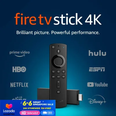 Amazon Fire TV Stick 4K streaming device with Alexa built in, Ultra HD, Dolby Vision, includes the Alexa Voice Remote