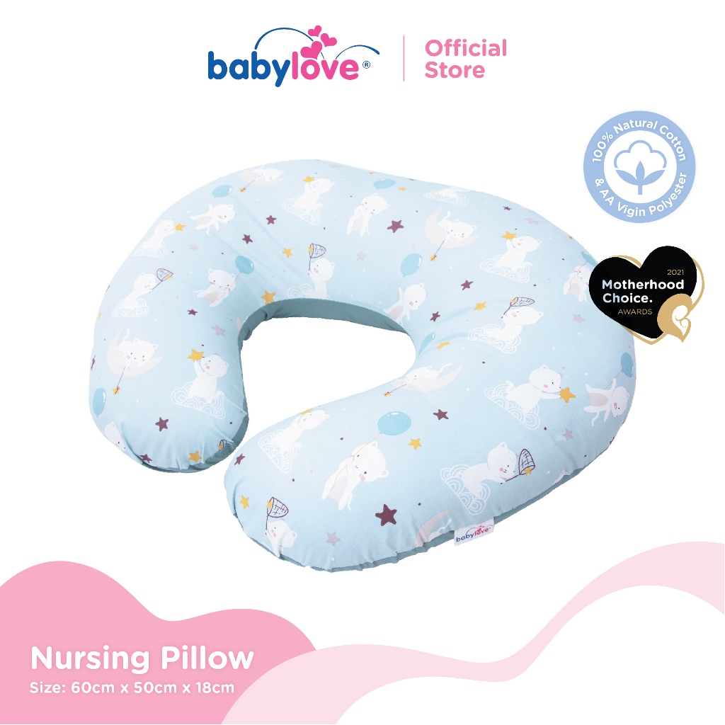 [READY STOCK-hot sale]Babylove Nursing Pillow Maternity Breastfeeding Support Cushion 100% Cotton Polyester Fibre Filling