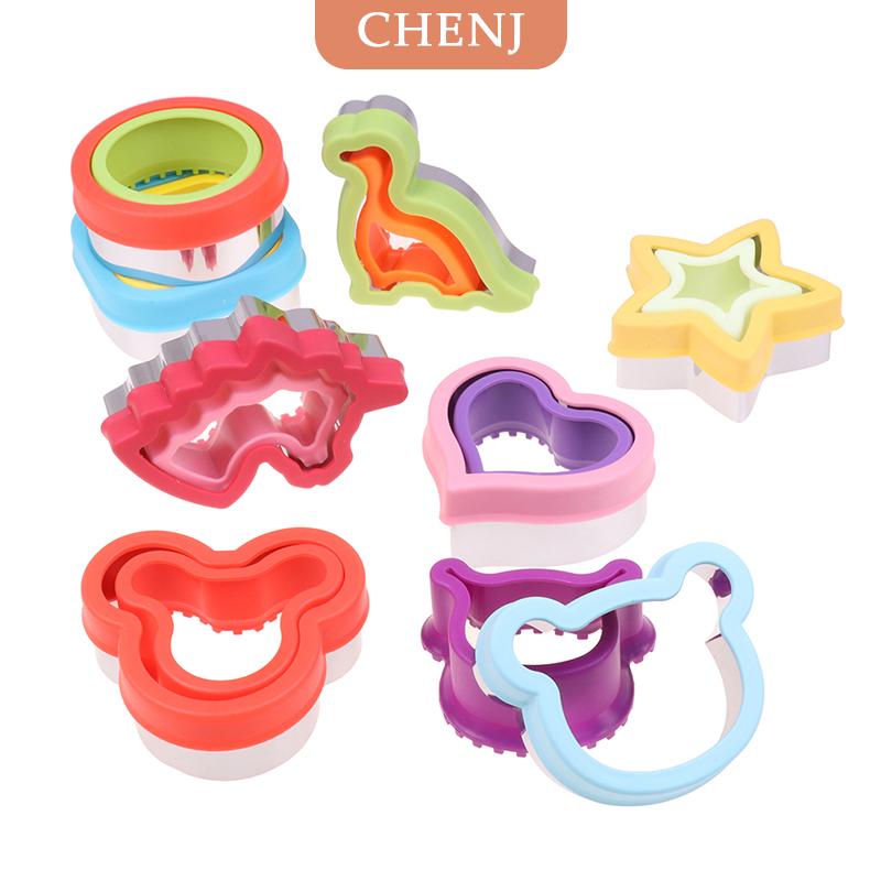 [COD] CHENJ ชุดตัดแซนวิชสำหรับเด็กอีสเตอร์สัตว์ไดโนเสาร์สแตนเลสแม่พิมพ์ขนมปัง ราคา 31 บาท*ส่งฟรี