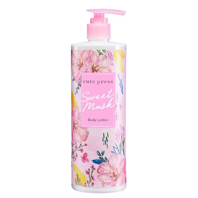 Cute Press Sweet Musk Body Lotion, Pump Bottle, 490 ml ราคา 219 บาท*ส่งฟรี