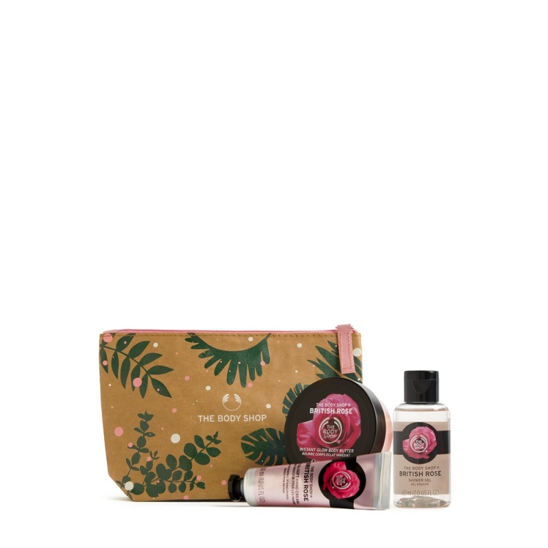 Buy The Body Shop Handpicked British Rose Gift Pouch (Christmas Gift Set) Singapore