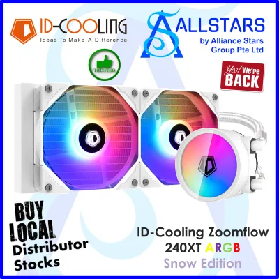 (ALLSTARS : We are Back / Promo) ID-Cooling Snow Edition ZoomFlow 240XT Liquid Cooler (Warranty with Tech Dynamic)