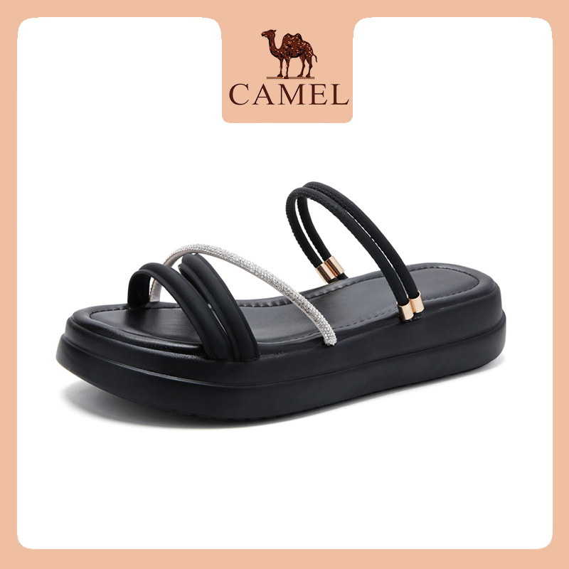 Camel Women's Shoes Summer Fashion Platform Vintage Beach Sandals Cam836051316 ราคา 1,053 บาท*ส่งฟรี