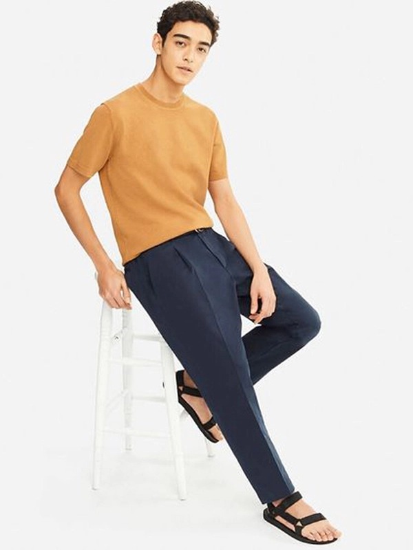 Quần Kaki Nam Uniqlo EZY COTTON RELAXED FIT ANKLE PANTS - SIZE S-M-L