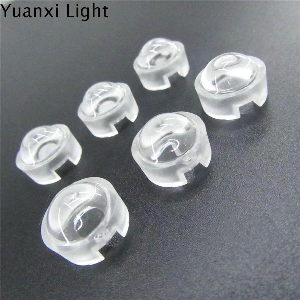 YUANXI Ống kính quang học Đèn LED Ống kính 15 30 45 60 90 100 độ Ống kính phản xạ Ống kính acrylic lồi cho IR CCTV Ống kính acrylic Ống kính 13mm Ống kính mini Ống kính LED