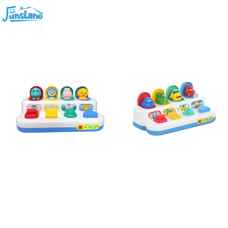 Funslane tương tác Pop Up động vật đồ chơi peekaboo gây ra hiệu ứng đồ chơi trò chơi câu đố đồ chơi giáo dục Quà tặng cho bé trai cô gái