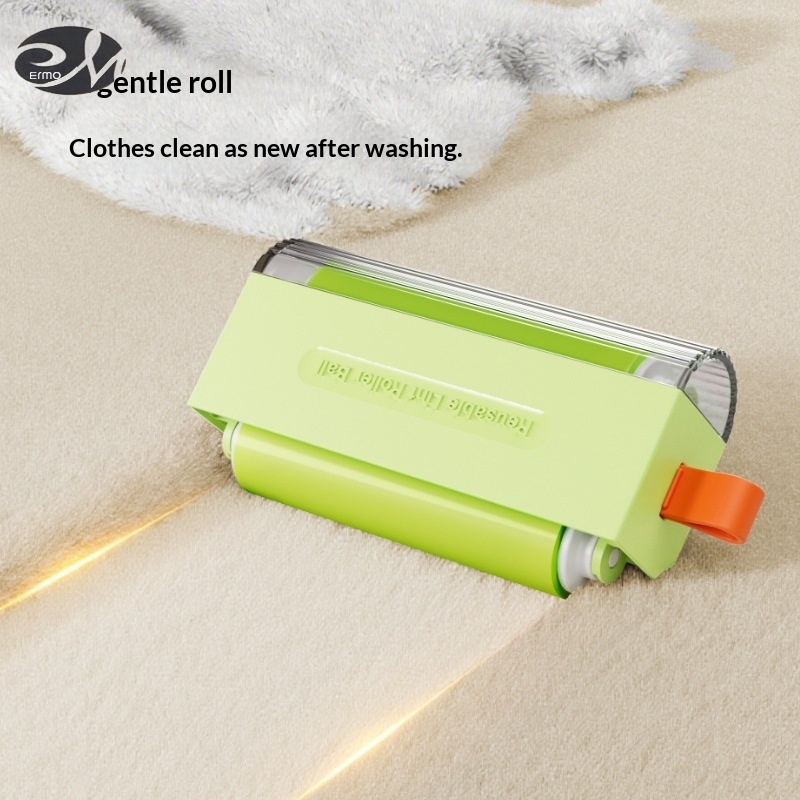 ERMO Portable Reusable Lint Roller Ball for Clothes and Pet Hair Removal - Effortless Cleaning with Water Washable Design ราคา 52 บาท*ส่งฟรี