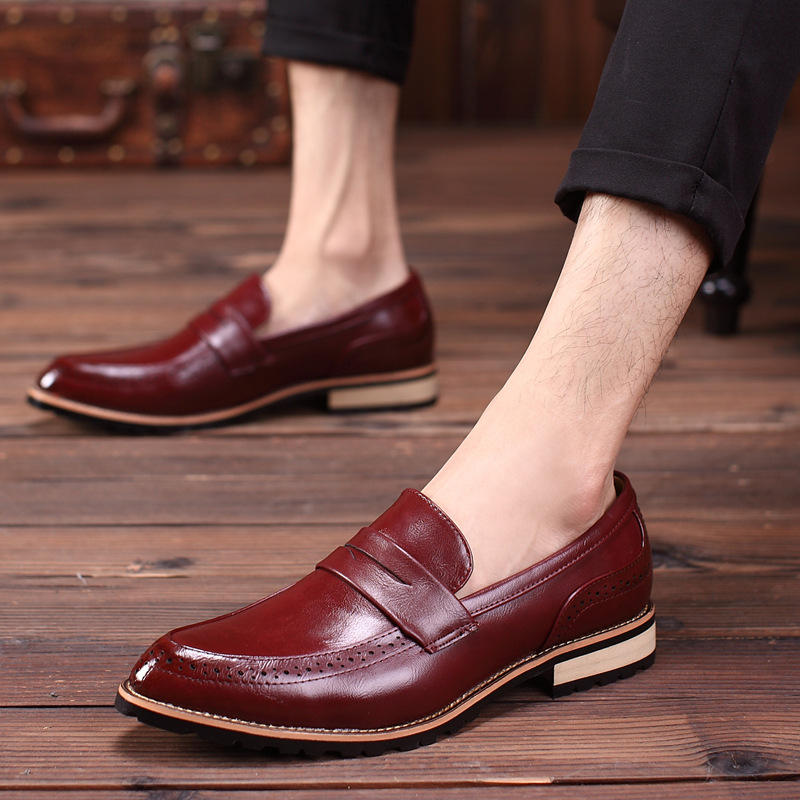 [KFJND] Spring Men Shoes Leather Men's Dress Shoes Luxury Mens Business Oxfords Formals Shoes Classic Gentleman Shoes for men ราคา  1,694 บาท*ส่งฟรี