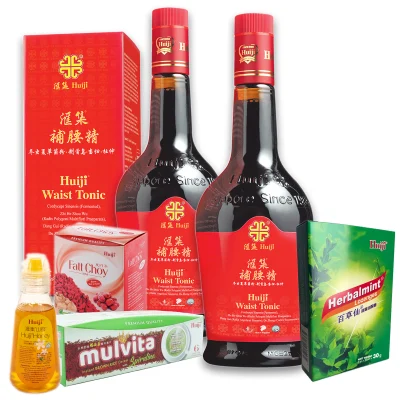 2x Huiji Waist Tonic + Fatt Choy Tea (5S) + Honey 200gm + Herbalmint Lozenges + Mulvita Cereal (6S)