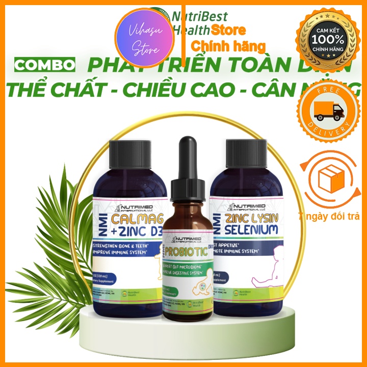 Combo cho bé phát triển toàn diện thể chất – chiều cao – cân nặng [Vihasu Store]