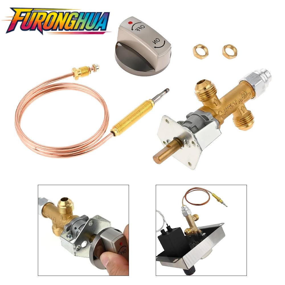 【FURONGHUA】 Propane Gas Control Valve Kit 1/2 PSI with Zinc Knob and 60cm Thermocouple ราคา 850 บาท*ส่งฟรี