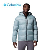 Columbia Sportswear Cloudview Down Hooded Crushed Blue Mens Puffer Jacket