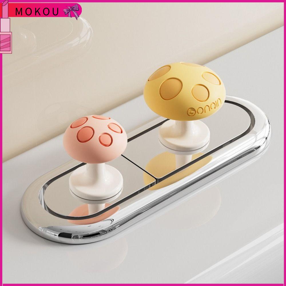 MOKOU Chất kết dính Nút nhấn bồn cầu Bảo vệ móng tay Hình nấm Máy ép bồn cầu  Đa chức năng Công tắc nhấn bồn nước