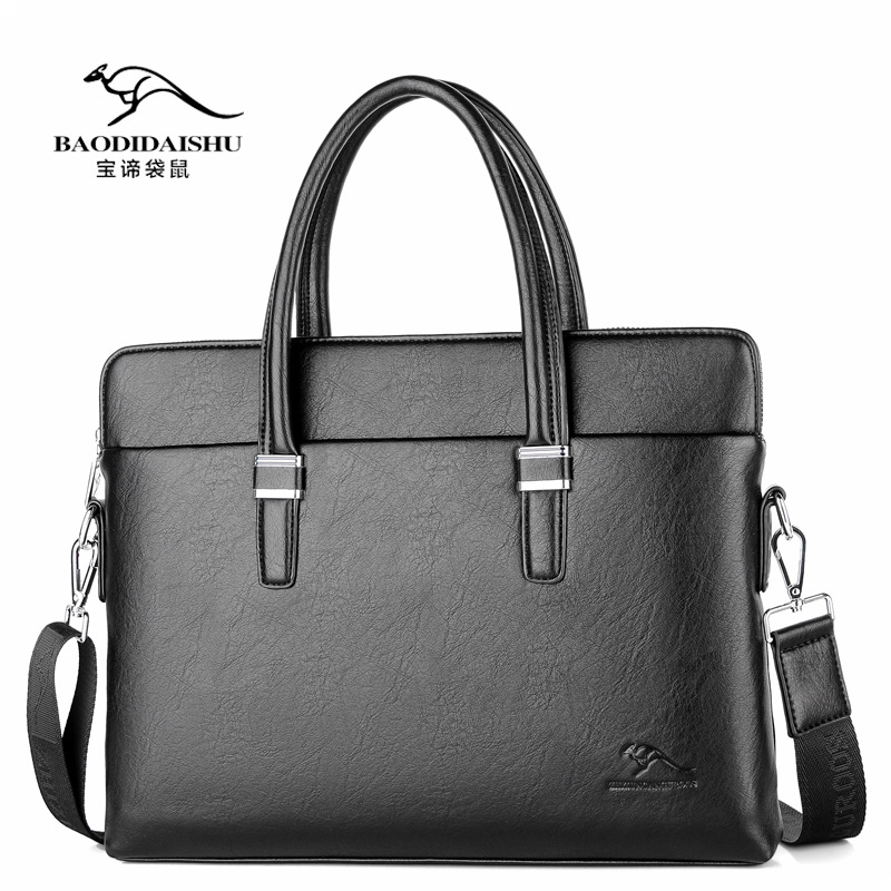 Baodi Kangaroo Men s Handbag Business Briefcase Shoulder Bag Large