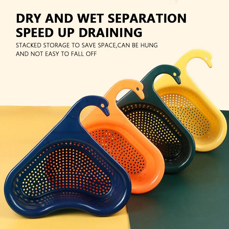 Kitchen sink filter rack creative sink drain basket hanging drain rack kitchen leftover soup filter household kitchen utensils