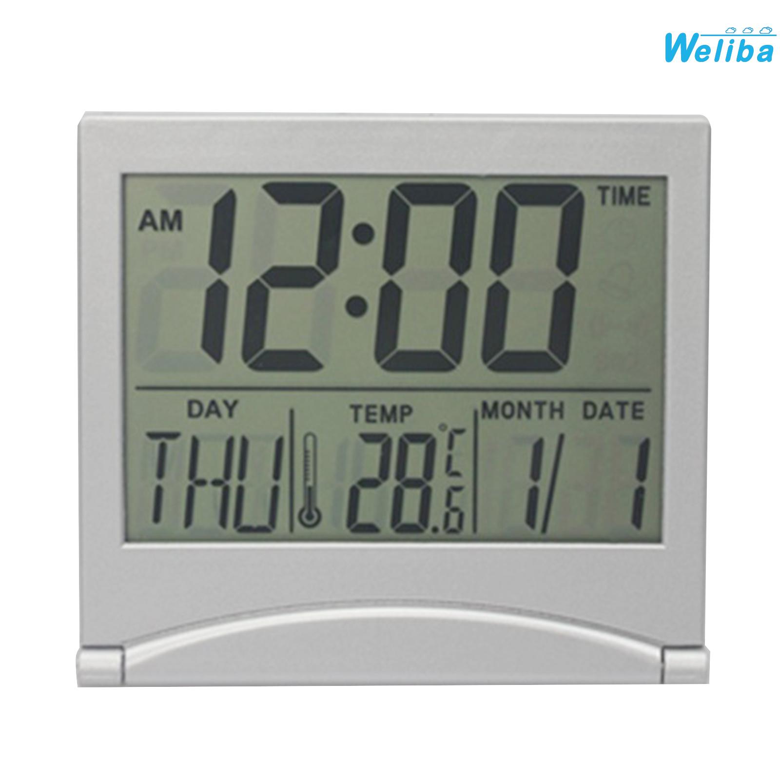 【Weliba】 Portable Ultrathin Digital Clock Travel Alarm with Date Temperature Display [New Hot Sale] ราคา 202 บาท*ส่งฟรี