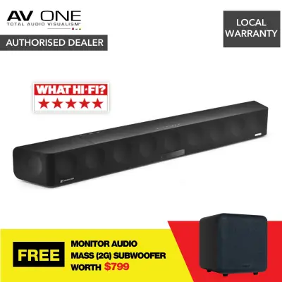 Sennheiser AMBEO Soundbar [FREE GIFT: Monitor Audio MASS (2G) Subwoofer worth $799] - AV One Authorized Dealer/Official Product/Warranty