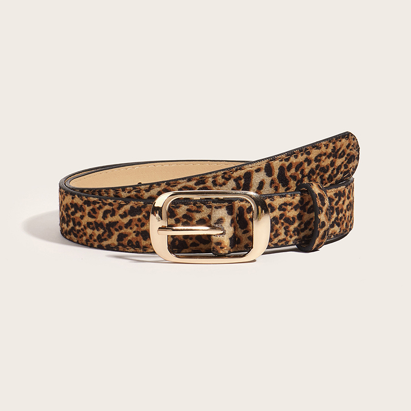 ❤❤❤Hot Sale GigglesGalore Vành đai đa năng thời trang trang trí jeans Retro Leopard in vành đai mỏng
