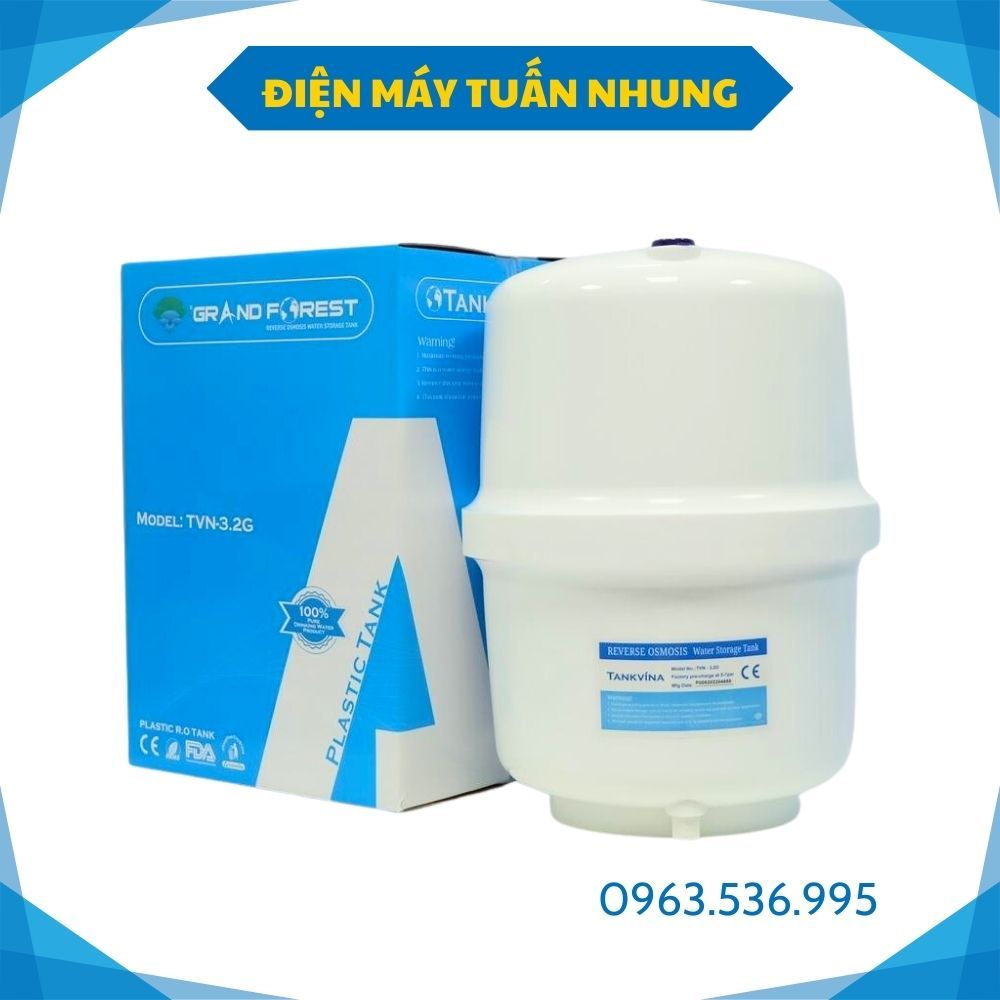 Bình áp nhựa chứa nước tinh khiết RO Tanklife loại 3.2G( 8 lít) và 4.0G( 10 lít)