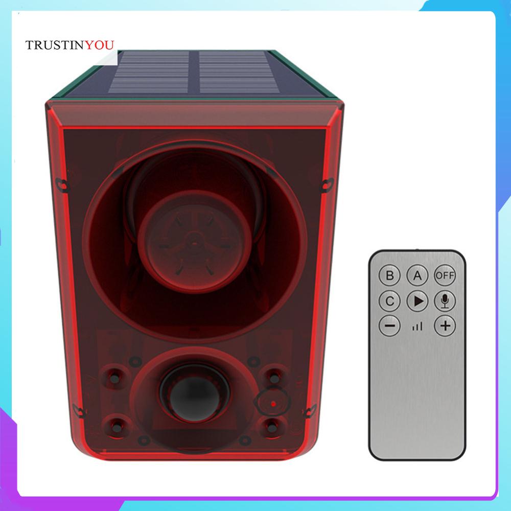 Outdoor Solar Motion Sensor Alarm Animal Repeller Support Recording and Adjustable Volume Loud Noise Maker for Home Farm ราคา 863 บาท*ส่งฟรี