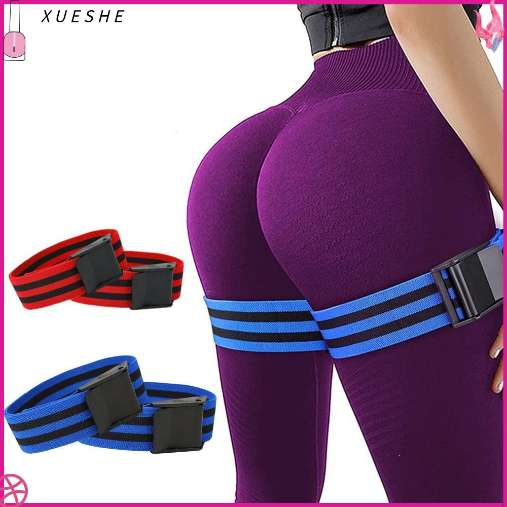 XUESHE 2Pcs  Cơ bắp   Chân   Cơ mông nữ   Phụ kiện thể thao   Thể dục   Tập cơ hông   Thiết bị tập gym   Băng tập luyện tắc mạch  Băng hạn chế lưu lượng máu