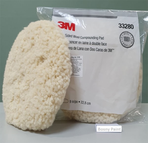 Phớt lông cừu đánh bóng 3M 9inch (22,8cm)