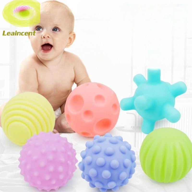 Leaincent Fast Delivery 6pcs Baby Sensory Toys Set Textured Hands Touch