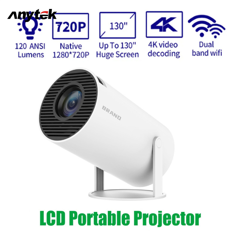 GJ300 720P Projector With Wifi 6 120 ANSI Lumen Auto Keystone Correction Portable Smart Projector 720P 1+8Gb Home Movie Projector ราคา 2,552 บาท*ส่งฟรี