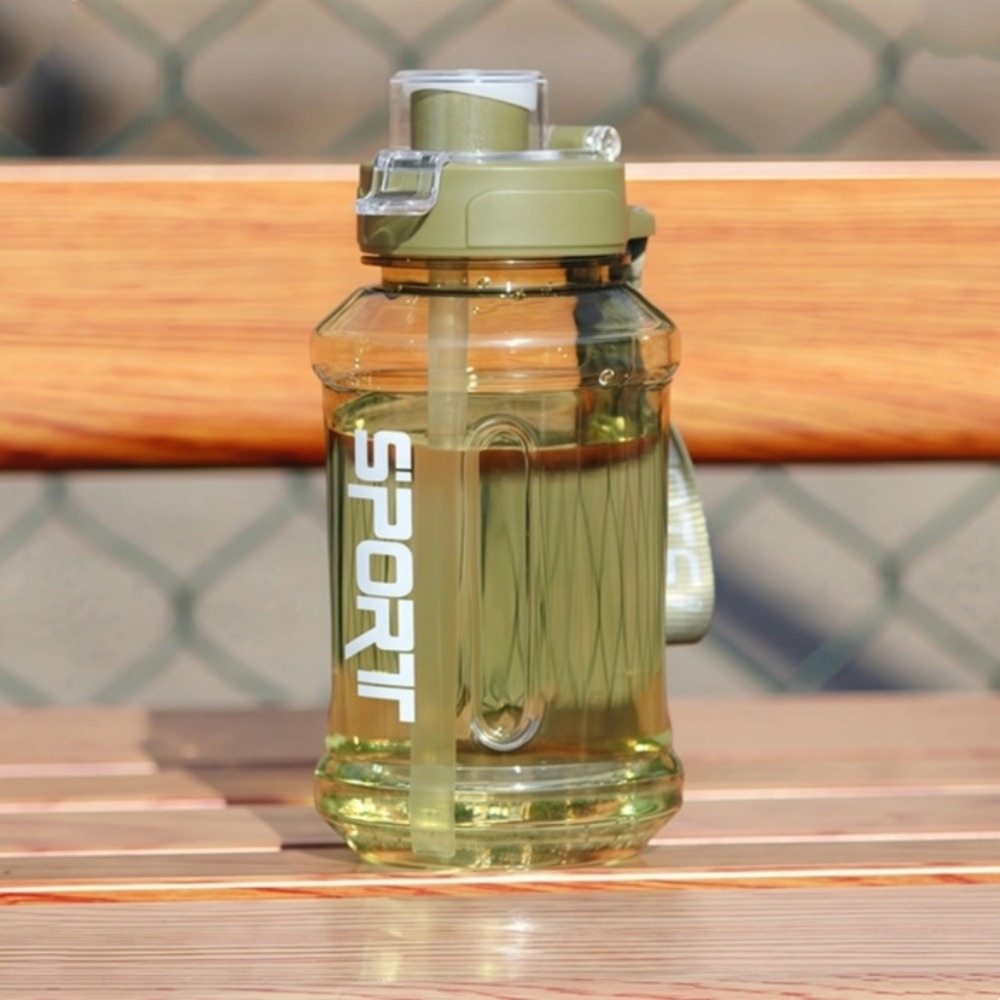 QINNAIA Ống hút Cốc nước thể thao Có dây mang 850/1300ml Chai Nước thể dục Cốc uống trực tiếp Sức chứa lớn Bình uống nước tập thể dục Chạy Bộ - 4