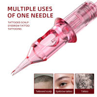 STIGMA 10Pcs Tattoo Needles Disposable Sterilised Cartridges Round Liner Shader 0.2/0.25/0.3/0.35MM 1RL/3RL/5RL Scalp Eyebrow Lip Permanent Makeup Supplies and Body Art Tools