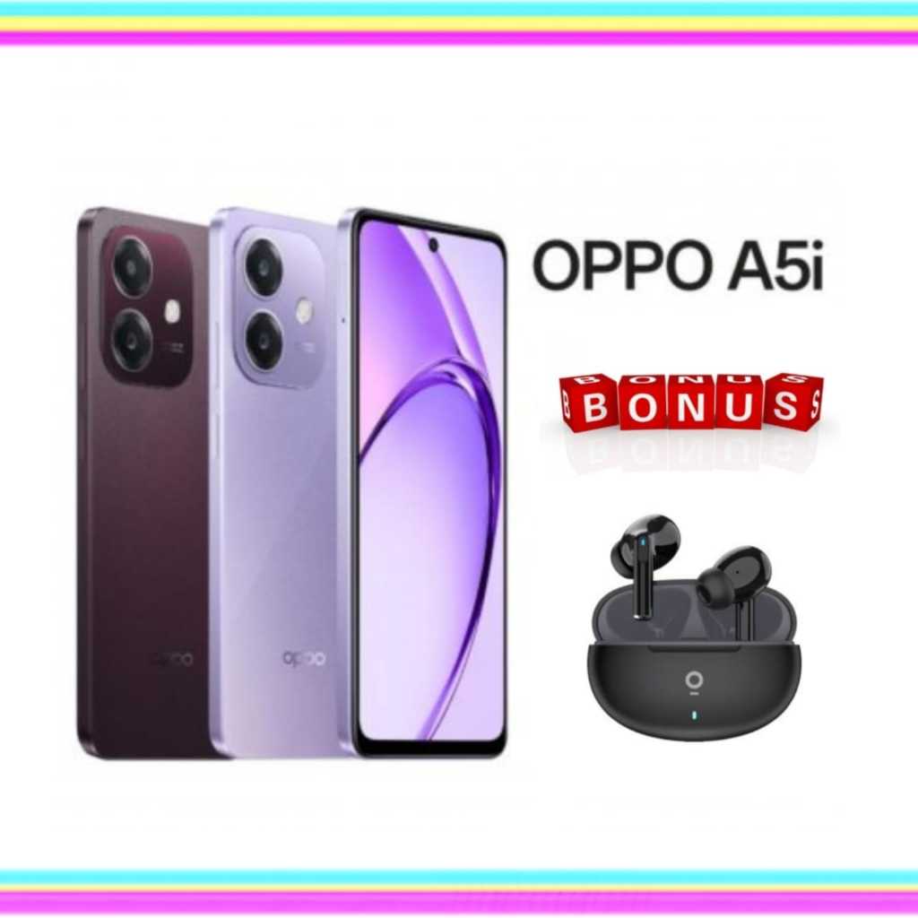 OPPO A5i 4/64 & 4/128 NEW GARANSI RESMI Harga  1,649,000 Ringgit*Penghantaran Percuma