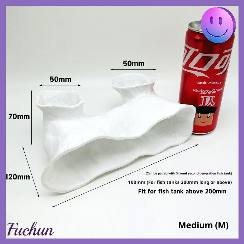 [fuchun] Bể cá hang động ngầm cho tôm cá bò sát nơi trú ẩn Nhà Đường hầm hang động cảnh quan aqaurium trang trí - 8