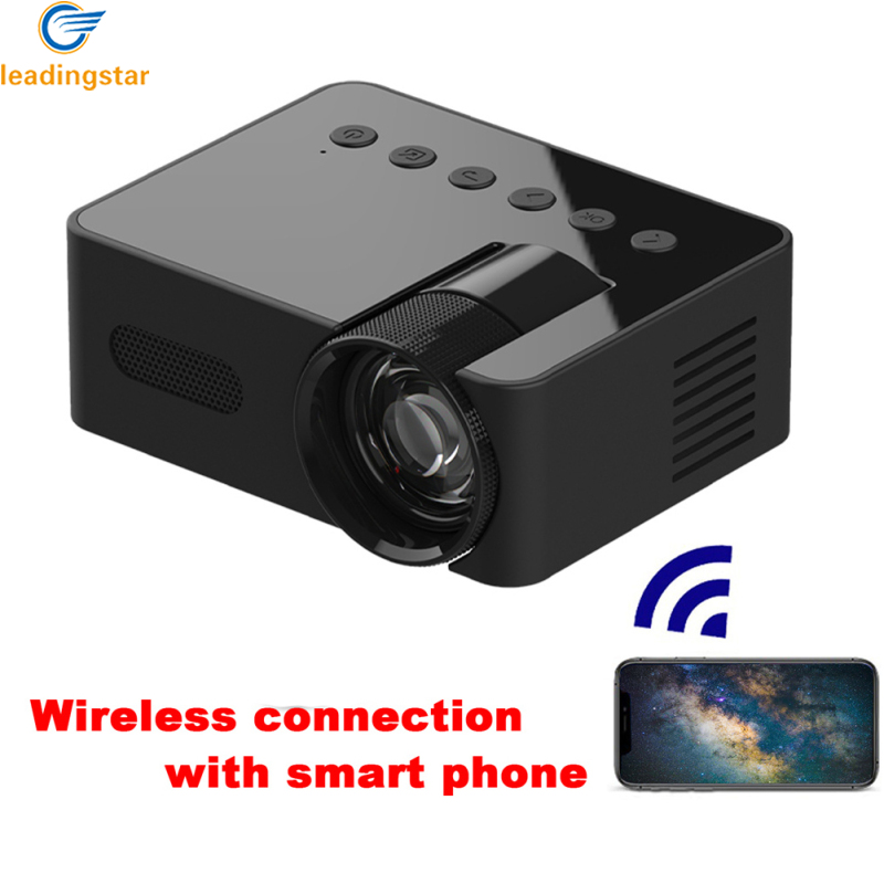 LeadingStar Fast Delivery YT100 Portable Smart Projector WiFi Mini Projector HD Video Projector Compatible For Smart Phones Tablet ราคา 831 บาท*ส่งฟรี