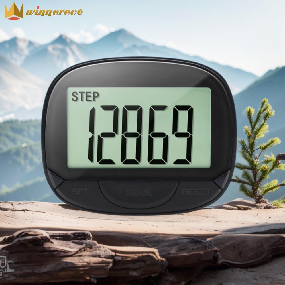 Clip- Pedometer Calorie Pedometer Digital Display Simple Step Tracker Multifunctional for Adults Seniors Dog ราคา 230 บาท*ส่งฟรี