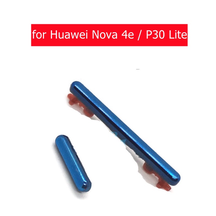 Cho Huawei Nova 4E/P30 Lite nút âm lượng và nguồn phím bên nút trên Off chuyển đổi thay thế phụ tùng thay thế sửa chữa