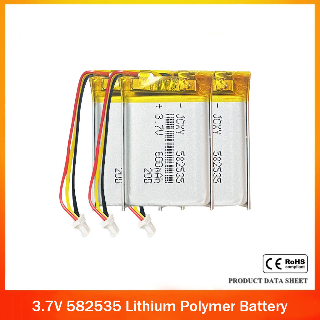 Pin Polymer Lithium 582535 602535 600mAh 3.7V có thể sạc lại