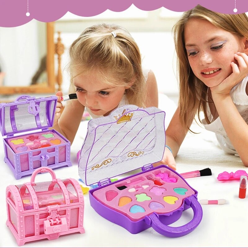 Girl Play House Jewelry Box Dressing Up Toys Eye Shadow Accessories Make-Up Toys Girl Play House Jew