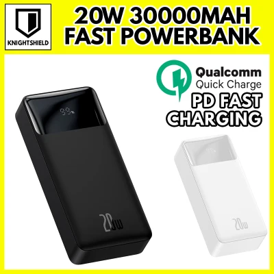 Baseus 20Watt 30000 mAh Fast Charge Powerbank Digital Display Power Bank PD3.0 + QC3.0 Type C Cable Fast Charge Cable USB Charger