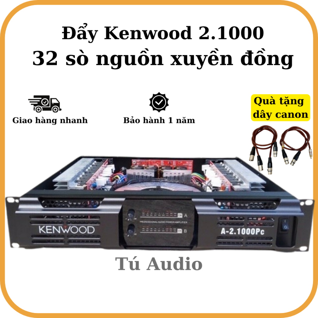 Main cục đẩy công suất 2 kênh kenwood 2.1000 32 sò và cục đẩy 2 kênh 2.500