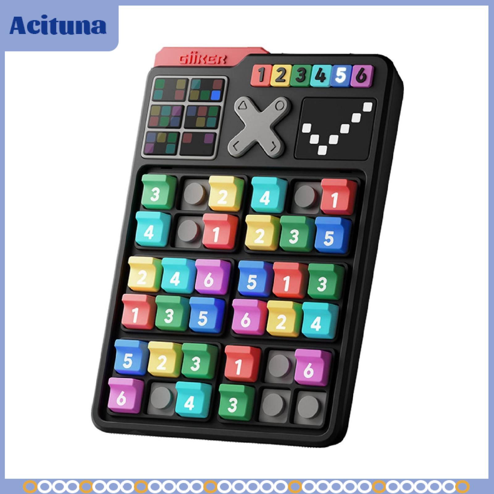 บอร์ดเกม การ์ดเกมเสริมทักษะ Acituna กระดานปริศนาซูโดกุพร้อมกระเบื้อง เกมกระดานซูโดกุแบบไร้หน้าจอ ของเล่นเหตุผล แบบพกพาสำหรับผู้ใหญ่ การเดินทาง การเดินทางบนถนน ราคา 4,944 บาท*ส่งฟรี
